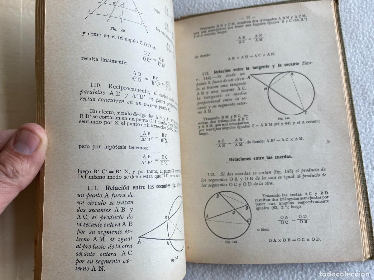 Libros de segunda mano de ciencias: ELEMENTOS DE GEOMETR&Iacute;A - MANUEL XIBERTA ROQUETA. 1929 - Foto 8
