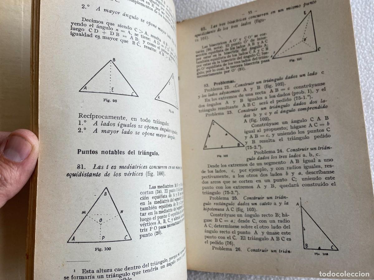 Libros de segunda mano de ciencias: ELEMENTOS DE GEOMETR&Iacute;A - MANUEL XIBERTA ROQUETA. 1929 - Foto 9