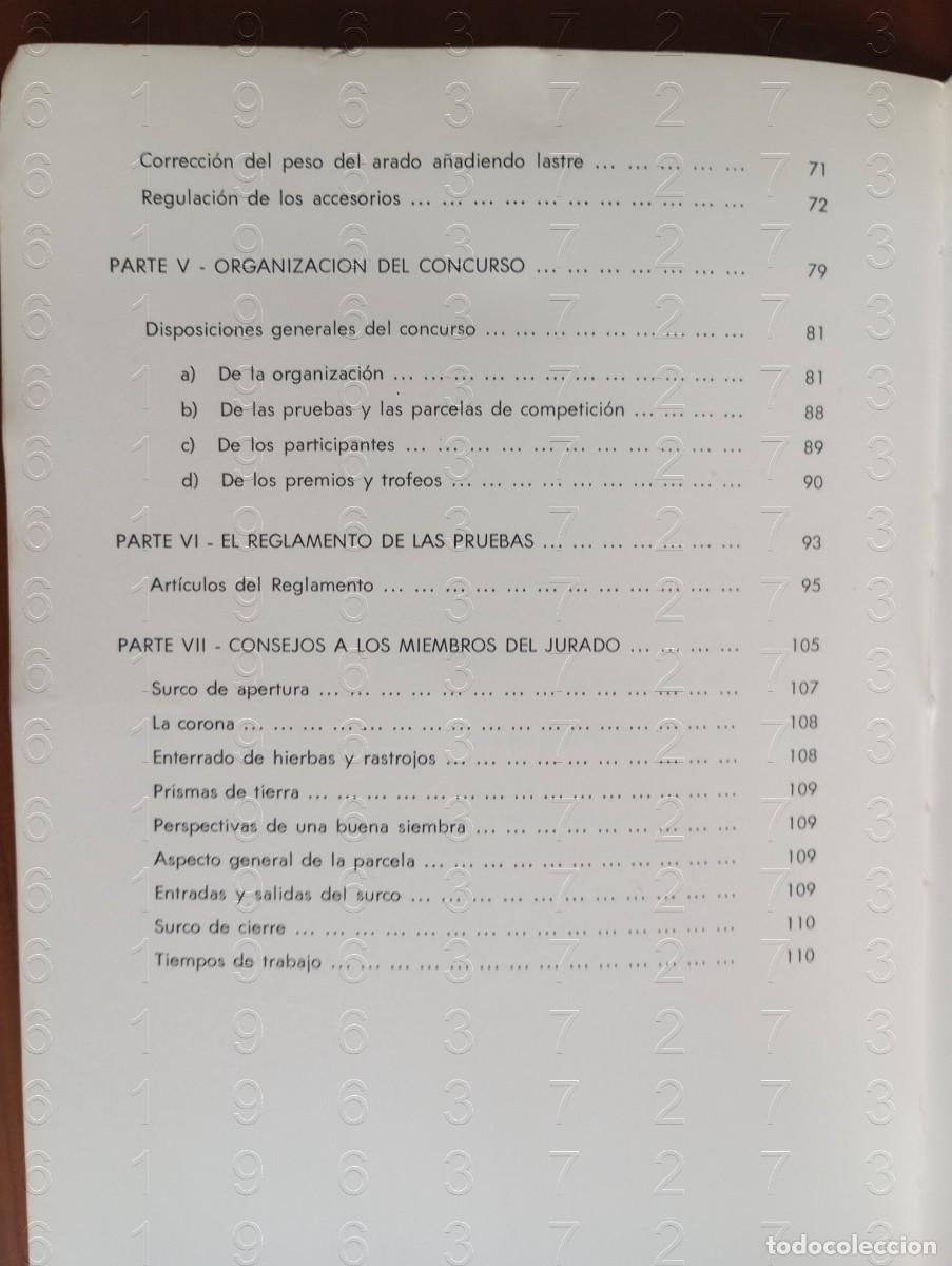 Libros de segunda mano: 1972 CAMPEONATO NACIONAL DE ARADA LIBRO U70 - Foto 4