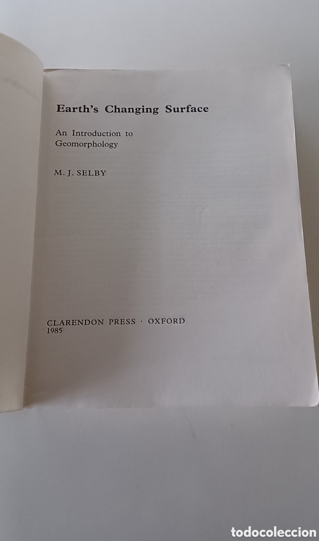 Libros de segunda mano: Earth s changing surface 1985 INGL&Eacute;S geolog&iacute;a - Foto 2