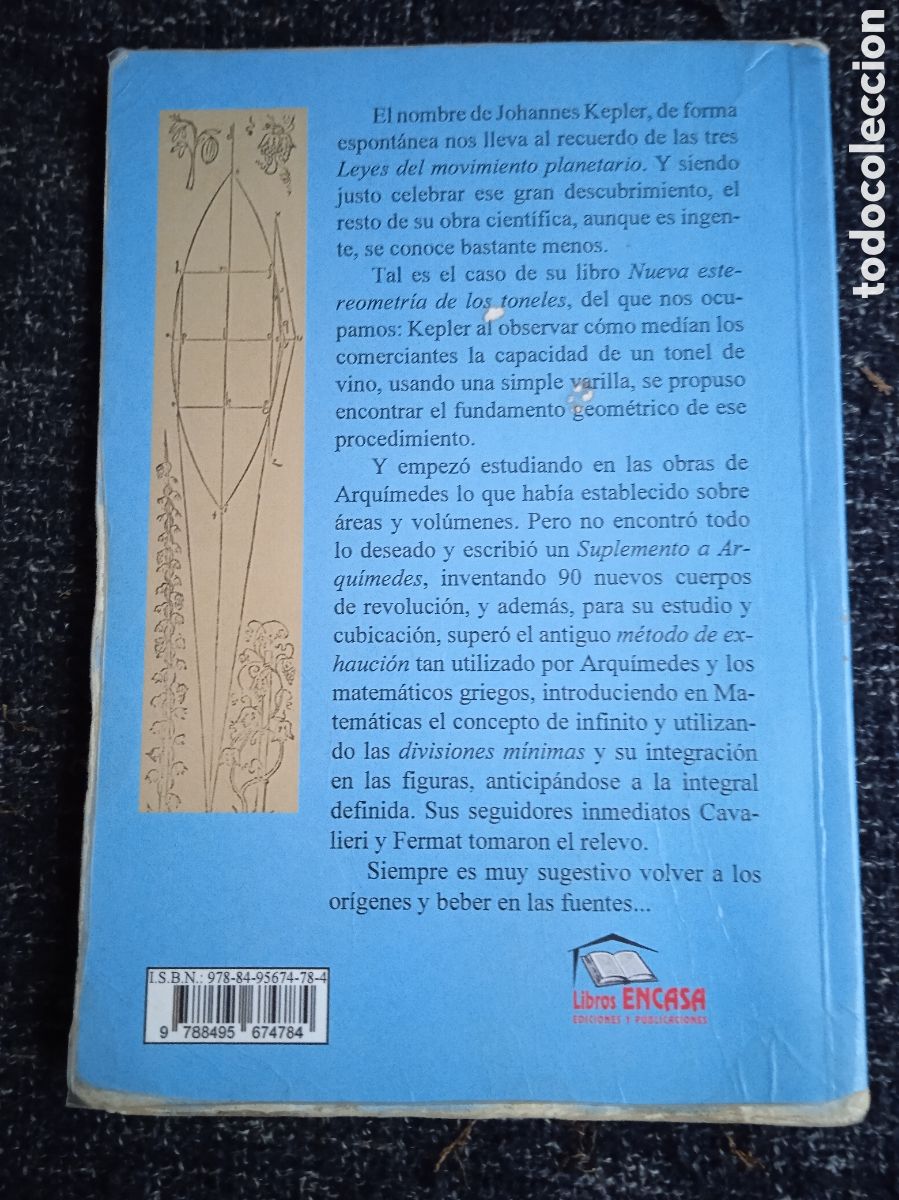 Libros de segunda mano de ciencias: Kepler continuador de Arqu&iacute;medes, / Nicol&aacute;s Garc&iacute;a Herrera - Foto 2