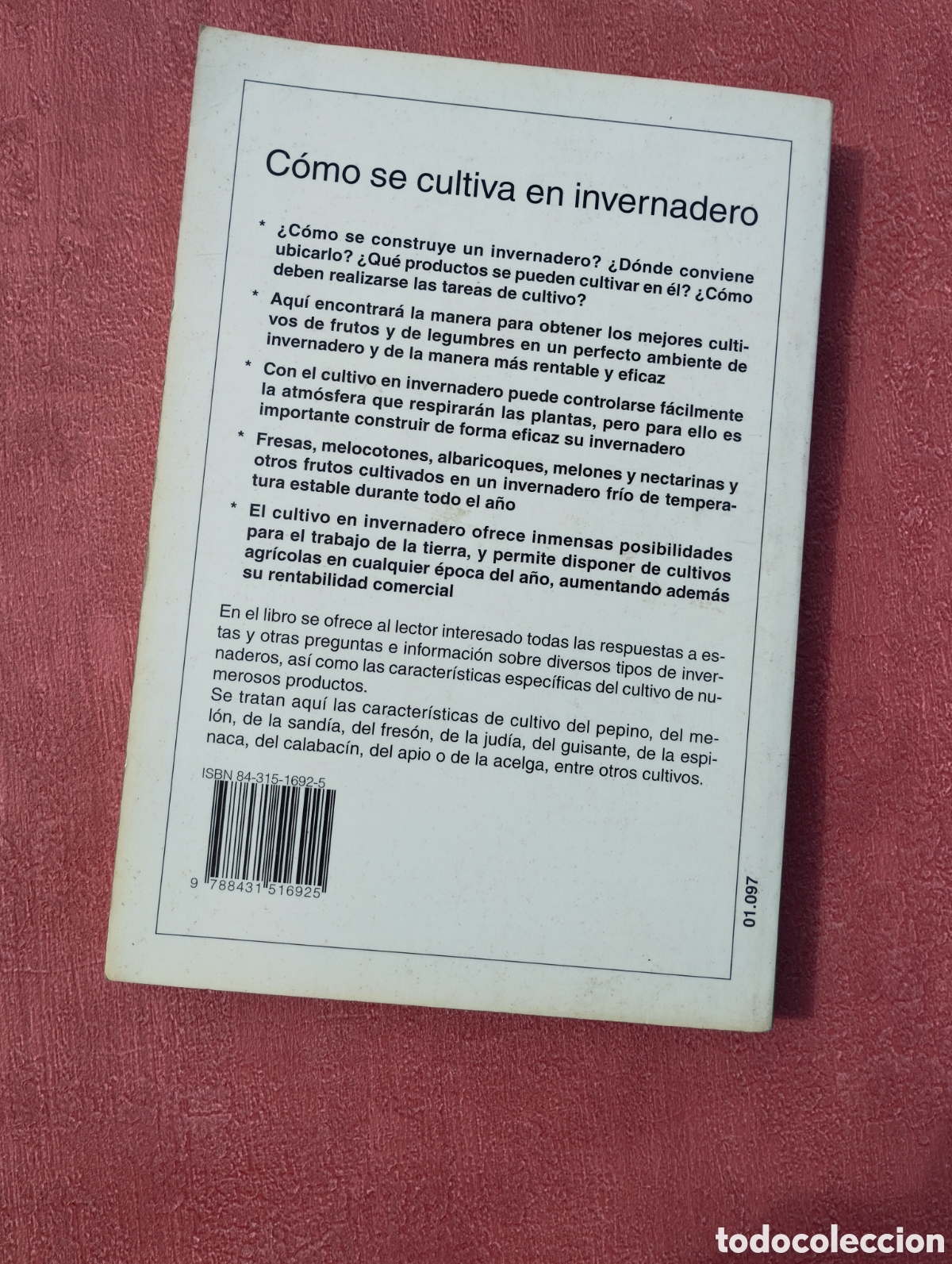 Libros de segunda mano: Como se cultiva en invernadero. Joaqu&iacute;n Robles. - Foto 2