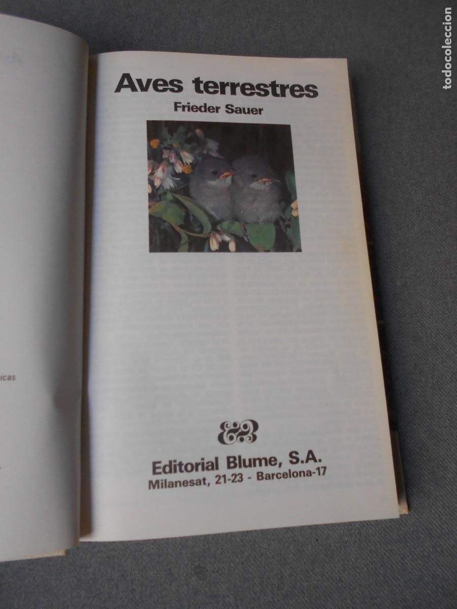 Libros de segunda mano: AVES TERRESTRES. EDITORIAL BLUME. - Foto 2