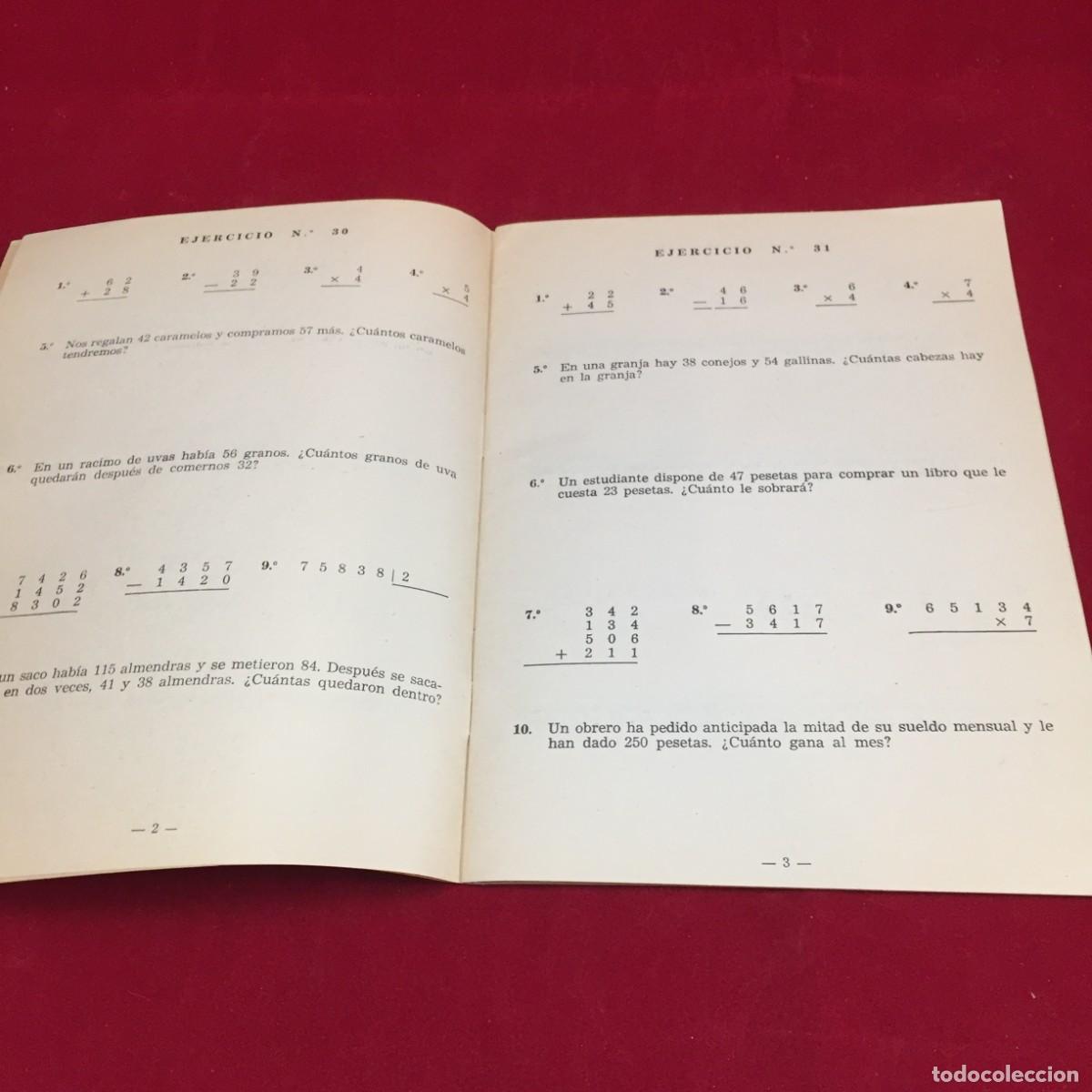 Libros de segunda mano de ciencias: Problemas Rubio. Ejercicios de Aritm&eacute;tica. Primera Parte. Ediciones T&eacute;cnicas Rubio 1959 - Foto 3