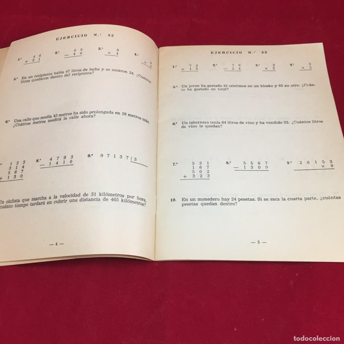 Libros de segunda mano de ciencias: Problemas Rubio. Ejercicios de Aritm&eacute;tica. Primera Parte. Ediciones T&eacute;cnicas Rubio 1959 - Foto 4