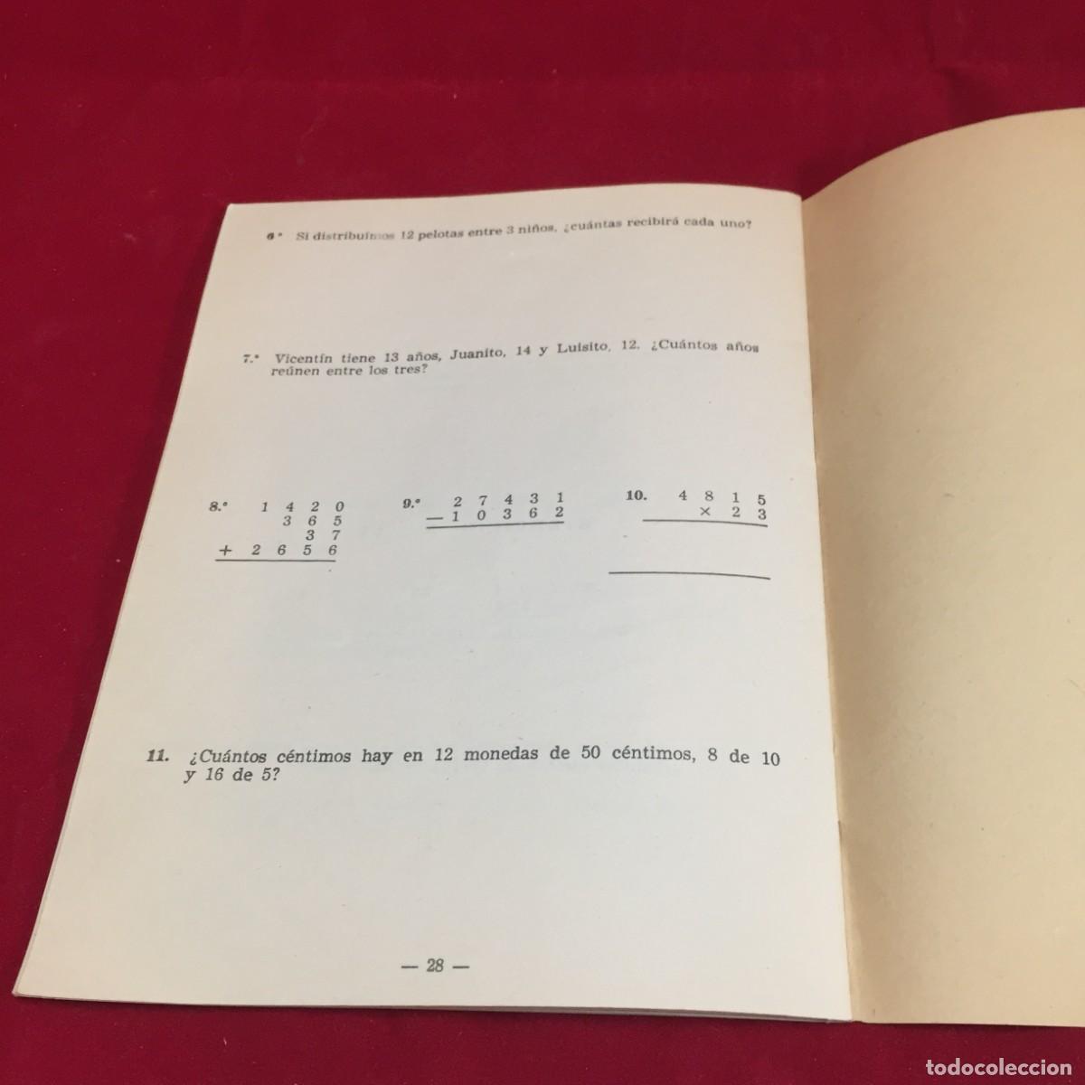 Libros de segunda mano de ciencias: Problemas Rubio. Ejercicios de Aritm&eacute;tica. Primera Parte. Ediciones T&eacute;cnicas Rubio 1959 - Foto 7