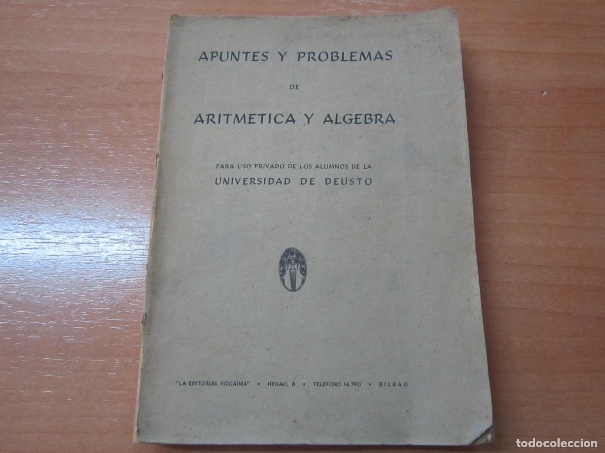 Libros de segunda mano de ciencias: Apuntos y problemas de Aritmetica y Algebra - Foto 1