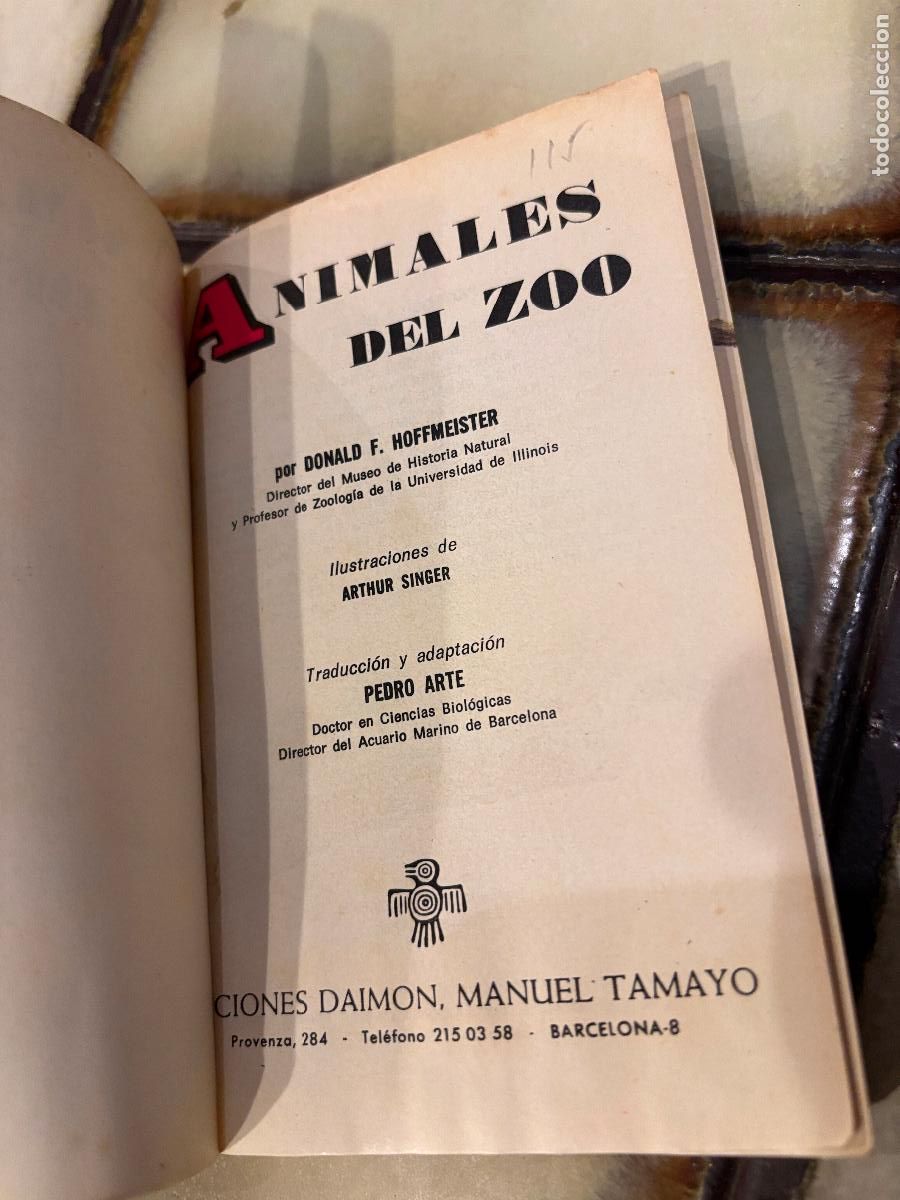Libros de segunda mano: Animales del zoo. Peque&ntilde;a Biblioteca Daimon. - Foto 3