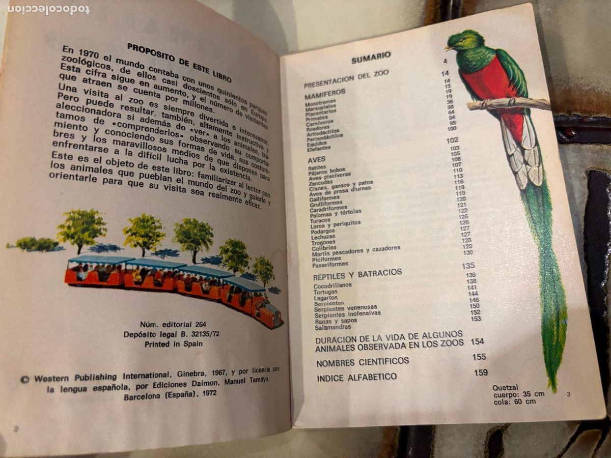 Libros de segunda mano: Animales del zoo. Peque&ntilde;a Biblioteca Daimon. - Foto 4