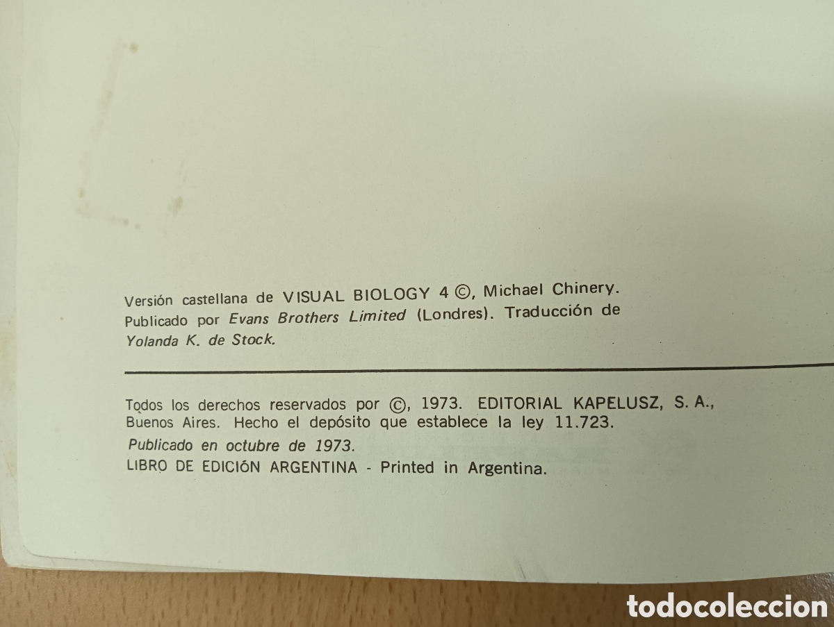 Libros de segunda mano: Biolog&iacute;a. M. Chinery. Editorial kapelusz - Foto 7