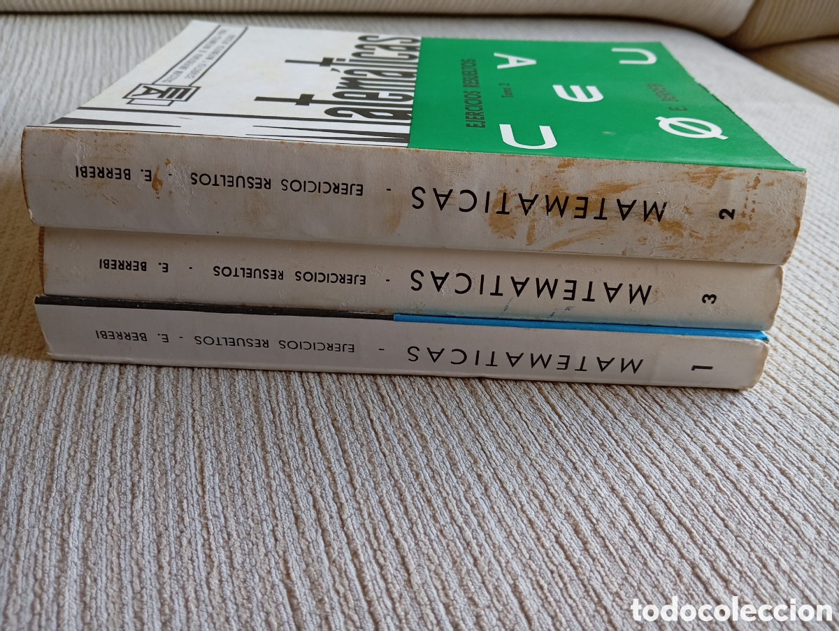 Libros de segunda mano de ciencias: MATEMATICAS. EJERCICIOS RESUELTOS 3 TOMOS - E.BERREBI. - Foto 8