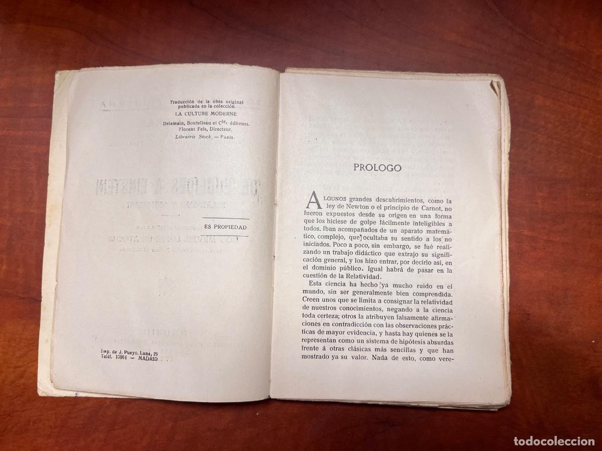 Libros de segunda mano de ciencias: De Euclides a Einstein, J. Anglas, 1&ordf; edici&oacute;n, Ed. Hernando, 1927 - Foto 4