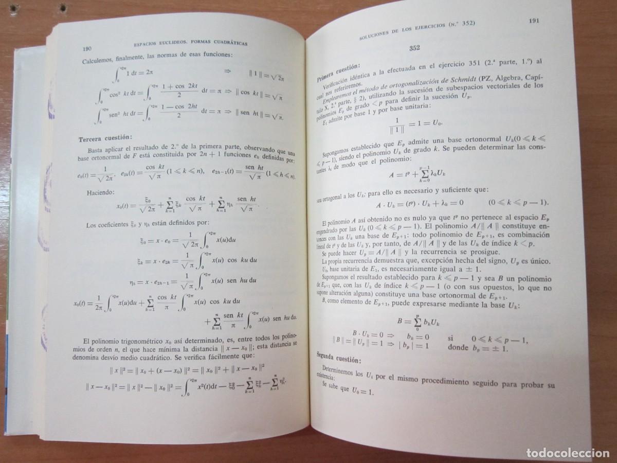 Libros de segunda mano de ciencias: &Aacute;lgebra y an&aacute;lisis. Ejercicios, de G. Lefort - Foto 3