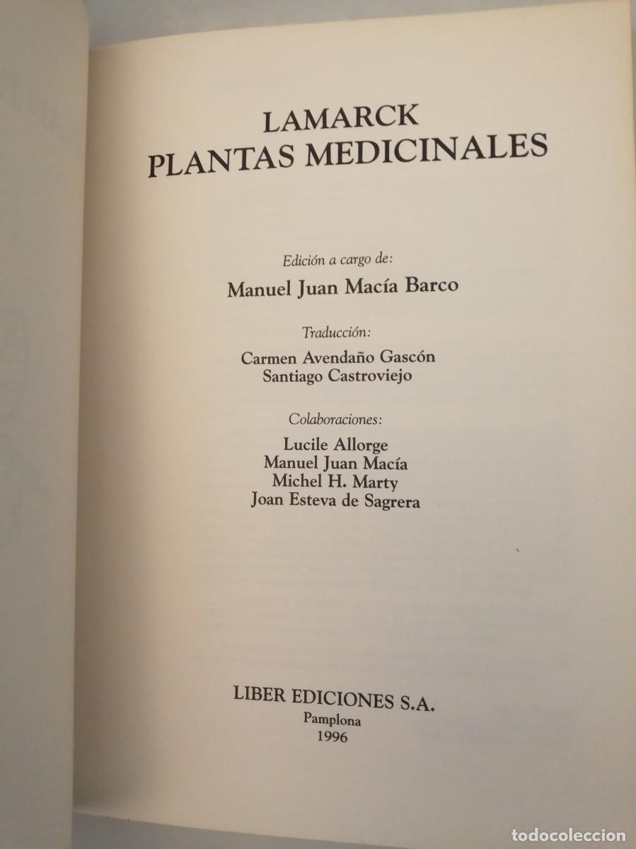 Libros de segunda mano: Lamarck: Plantas Medicinales (SOLO LIBRO) - Foto 3