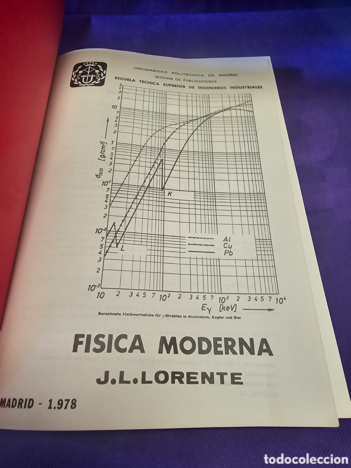 Libros de segunda mano de ciencias: FISICA MODERNA J.L.LORENTE 1978 - Foto 2