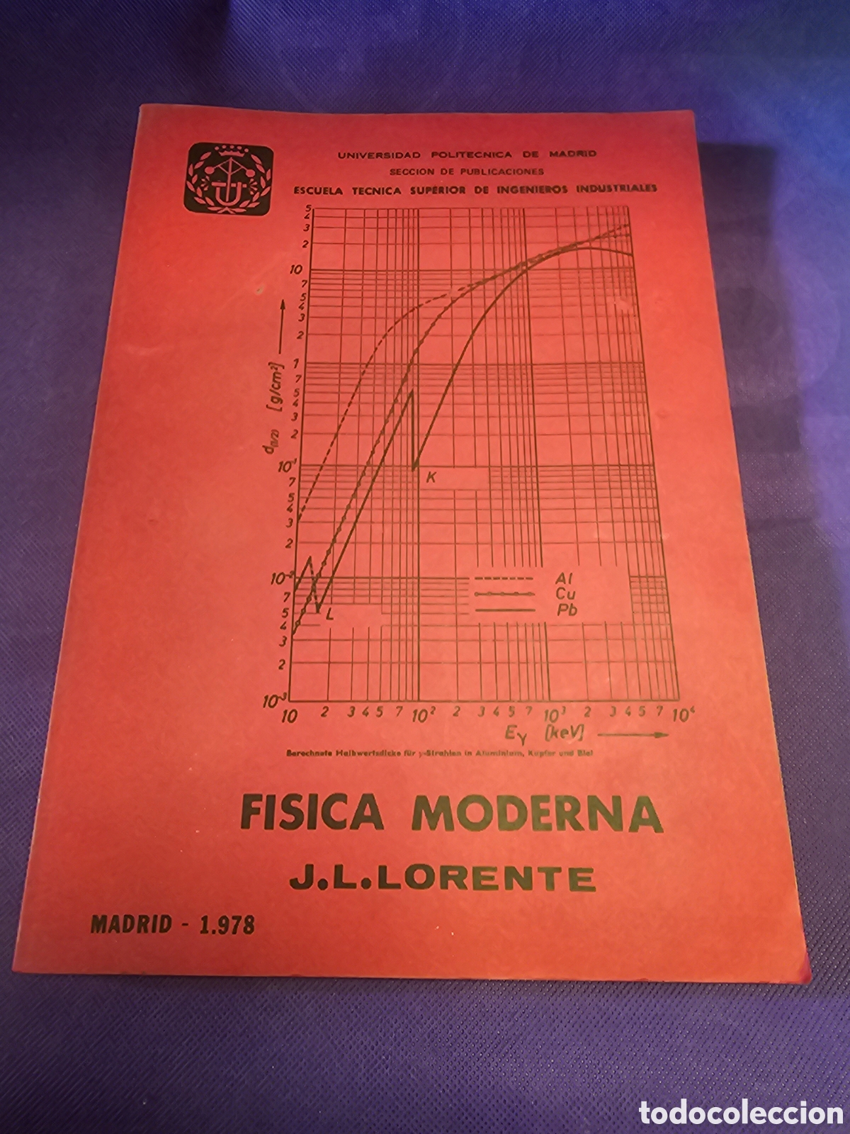 Libros de segunda mano de ciencias: FISICA MODERNA J.L.LORENTE 1978 - Foto 1