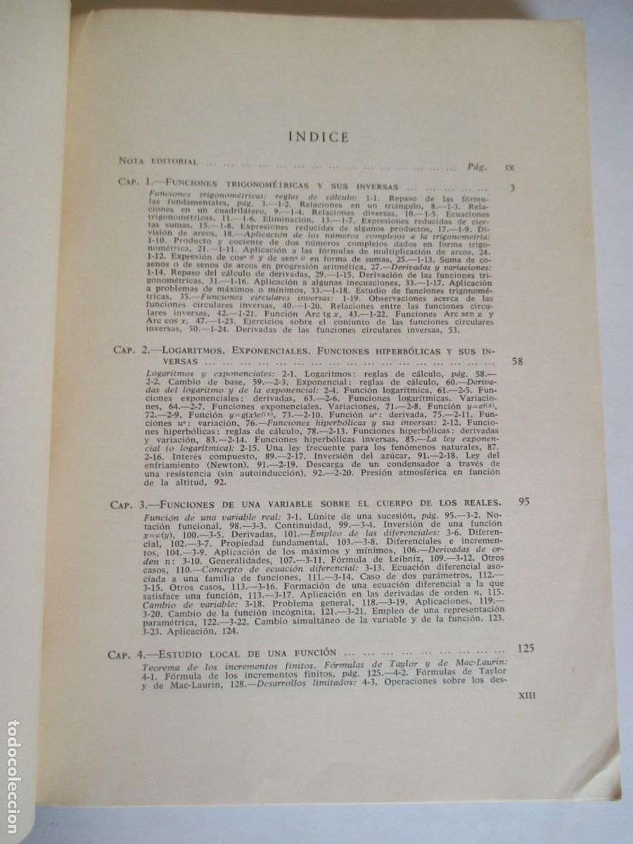 Libros de segunda mano de ciencias: J. RIVAUD Ejercicios de an&aacute;lisis Tomo I W34019 - Foto 2