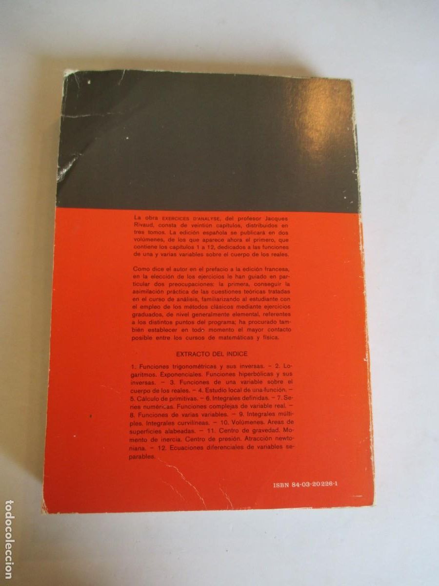 Libros de segunda mano de ciencias: J. RIVAUD Ejercicios de an&aacute;lisis Tomo I W34019 - Foto 6
