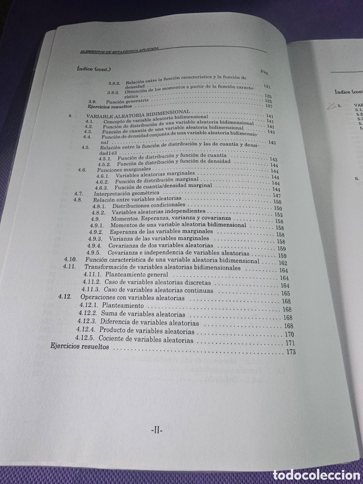 Libros de segunda mano de ciencias: ELEMENTOS DE ESTAD&Iacute;STICA APLICADA - JOSE JAVIER MURUZABAL IRIGOYEN - - Foto 4
