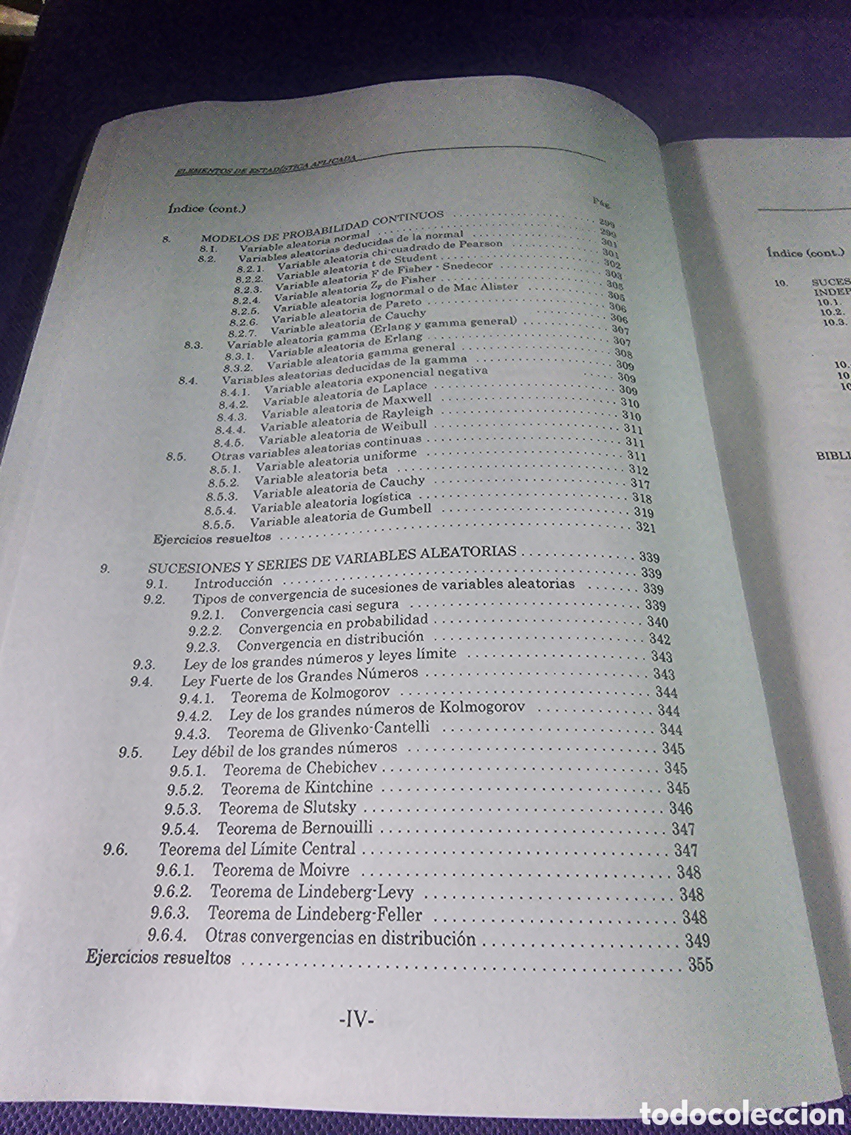 Libros de segunda mano de ciencias: ELEMENTOS DE ESTAD&Iacute;STICA APLICADA - JOSE JAVIER MURUZABAL IRIGOYEN - - Foto 6