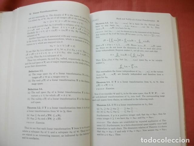 Libros de segunda mano de ciencias: INTRODUCTION TO MATRICES AND LINEAR TRANSFORMATIONS - DANIEL T. FINKBEINER II (EN INGL&Eacute;S) - Foto 3