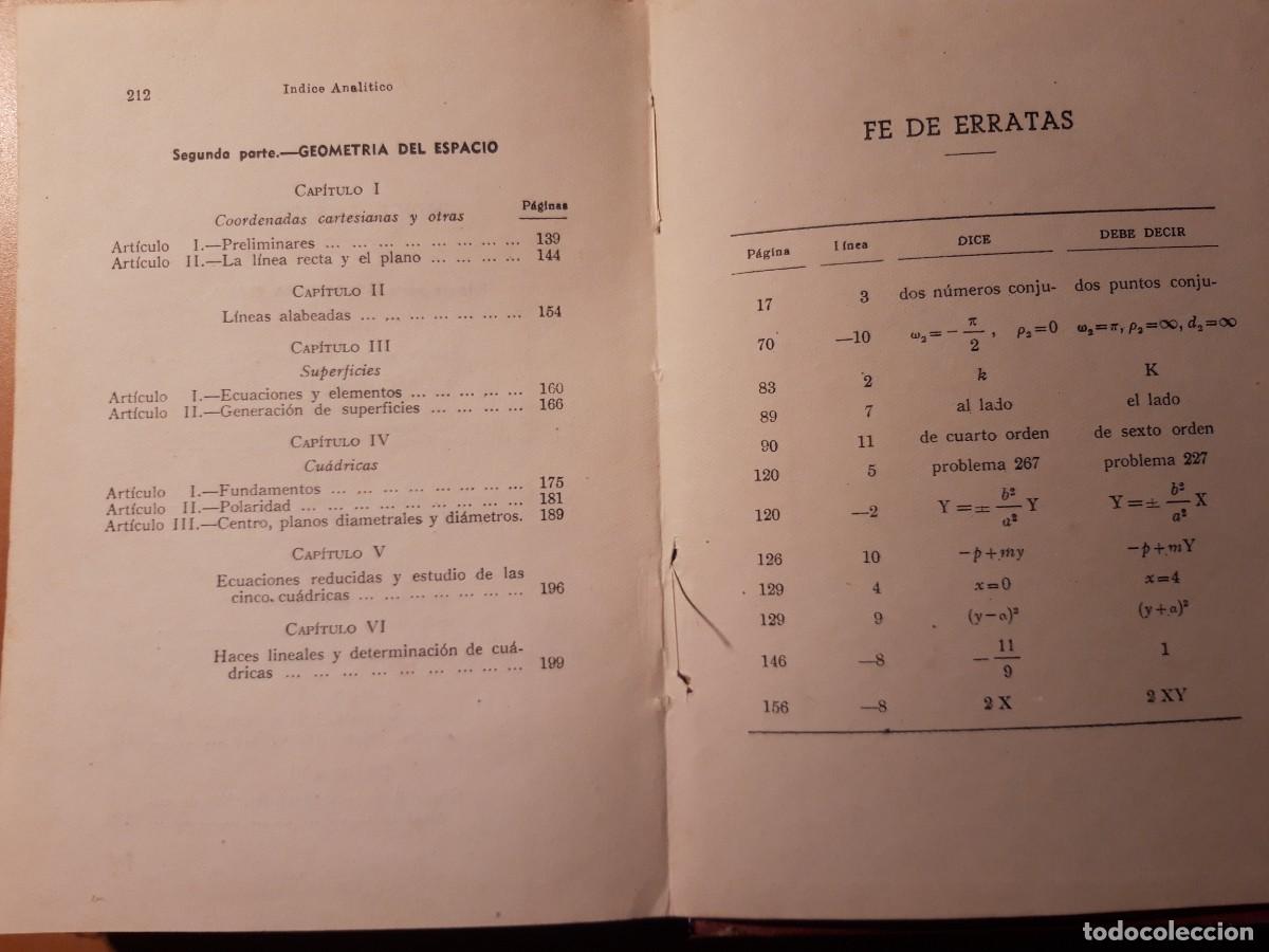 Libros de segunda mano de ciencias: Problemas de Geometr&iacute;a Anal&iacute;tica - Foto 4