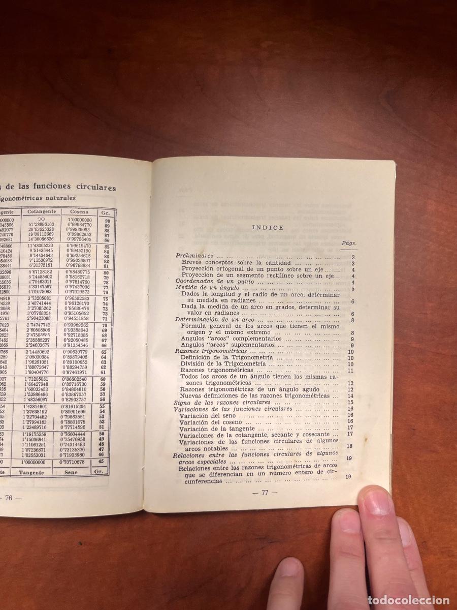 Libros de segunda mano de ciencias: Nociones de &aacute;lgebra y trigonometr&iacute;a, 19&ordf; edici&oacute;n, Bru&ntilde;o, 1976 - Foto 5