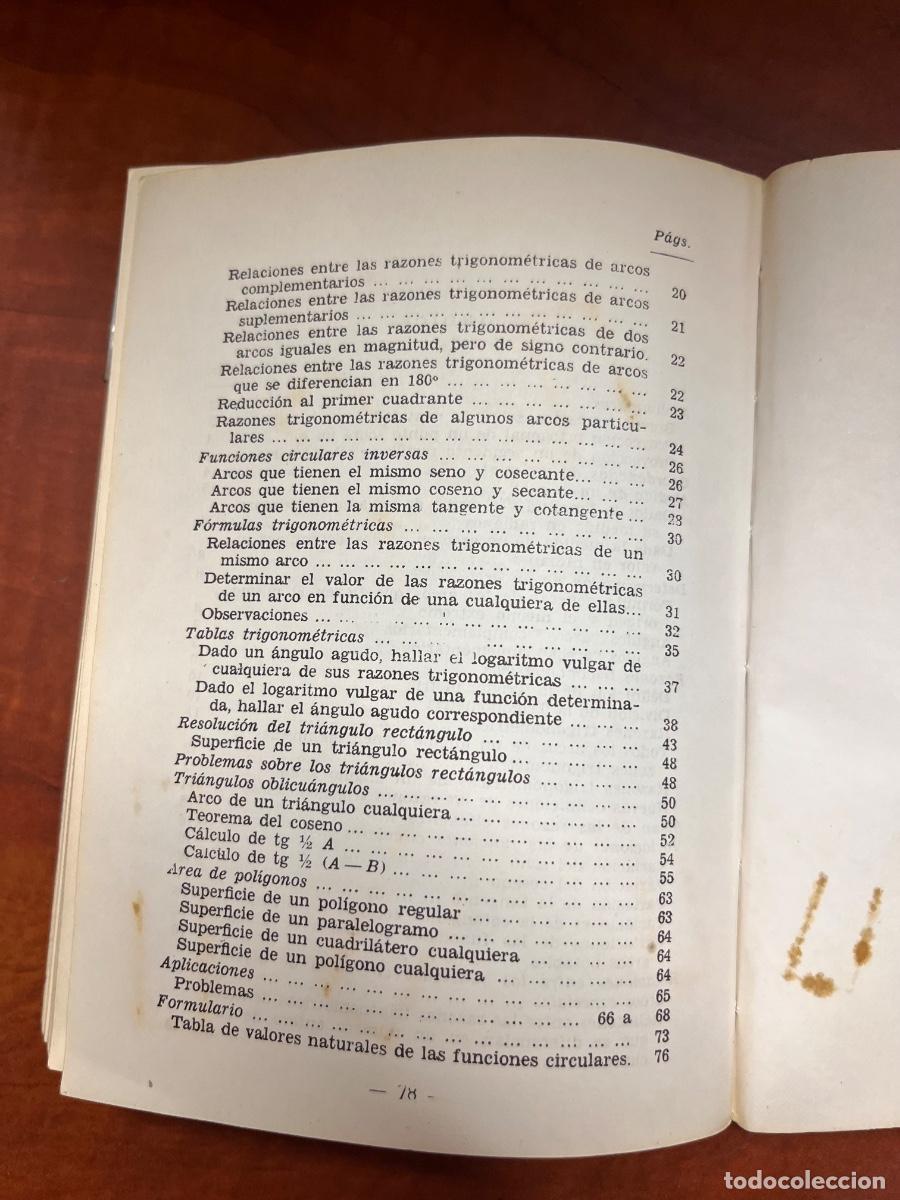 Libros de segunda mano de ciencias: Nociones de &aacute;lgebra y trigonometr&iacute;a, 19&ordf; edici&oacute;n, Bru&ntilde;o, 1976 - Foto 6