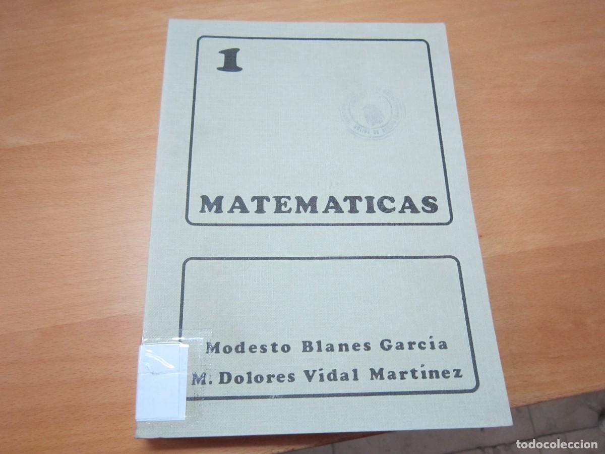 Libros de segunda mano de ciencias: Matematicas 1, de M.B. Garc&iacute;a y M.D. V. Mart&iacute;nez - Foto 1