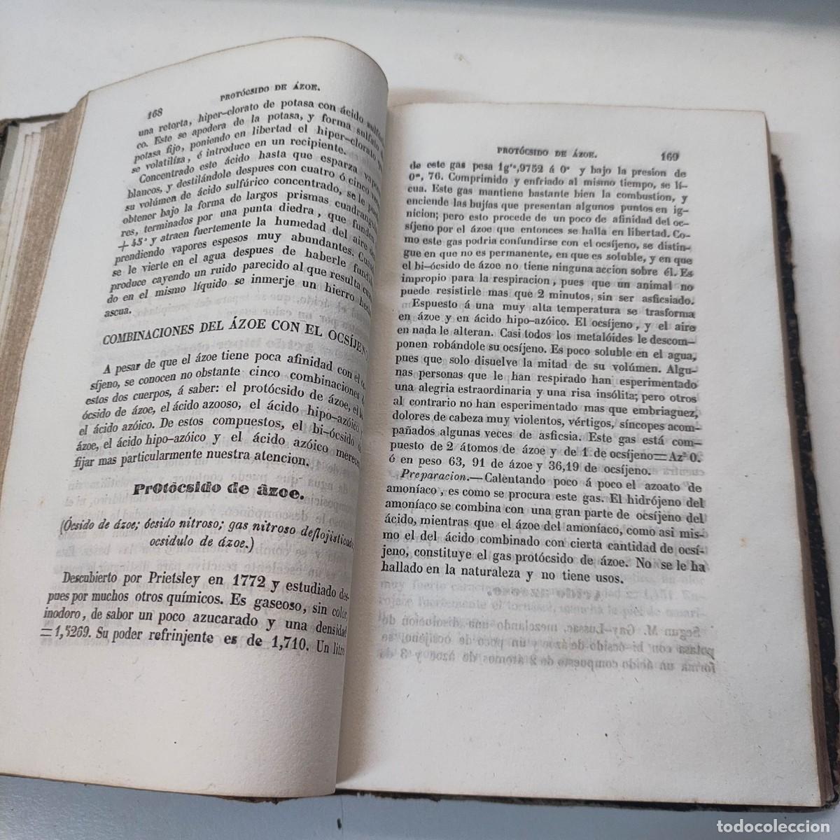 Libros de segunda mano de ciencias: ELEMENTOS DE QU&Iacute;MICA. TOMO I BOUCHARDAT, A. - Foto 6