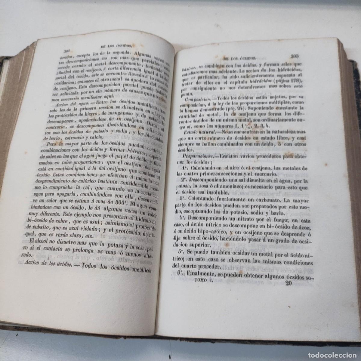Libros de segunda mano de ciencias: ELEMENTOS DE QU&Iacute;MICA. TOMO I BOUCHARDAT, A. - Foto 7