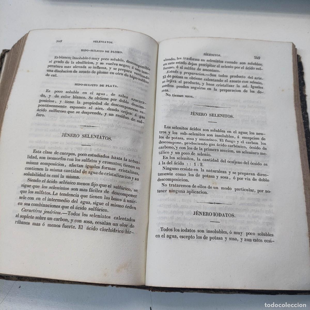 Libros de segunda mano de ciencias: ELEMENTOS DE QU&Iacute;MICA. TOMO I BOUCHARDAT, A. - Foto 9