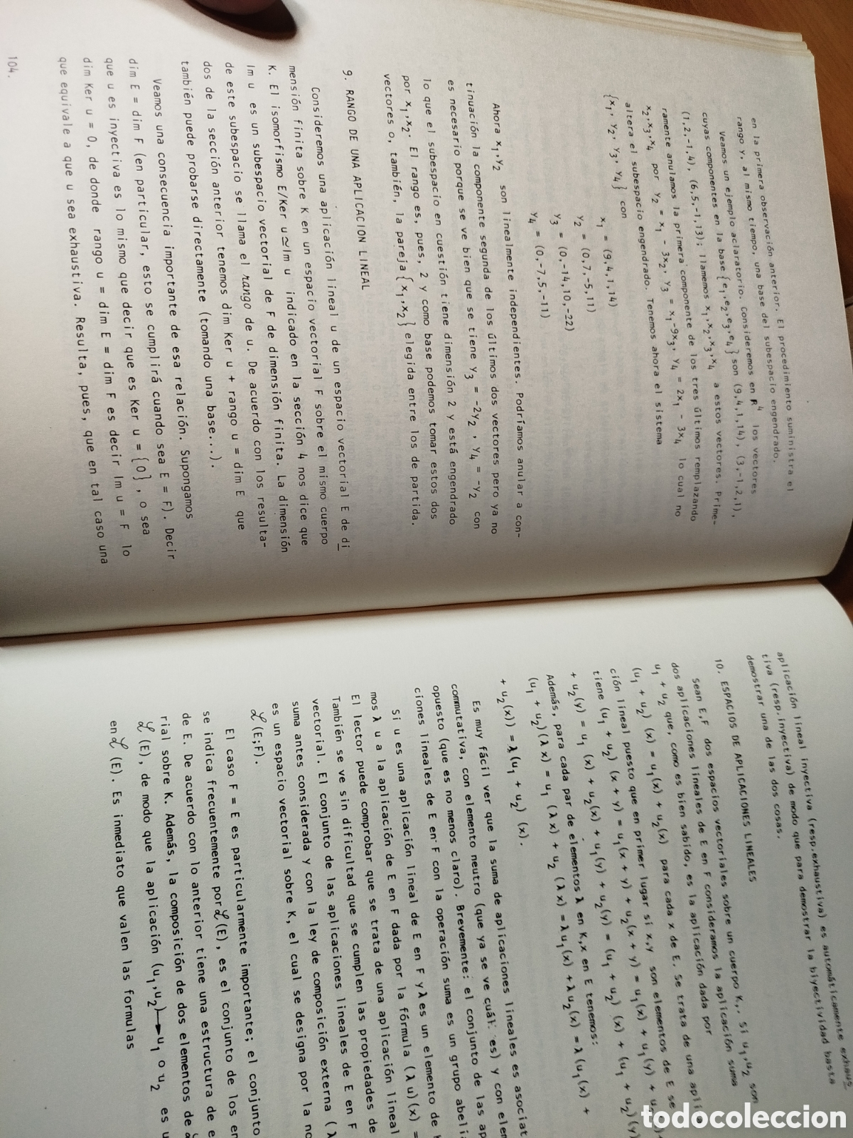 Libros de segunda mano de ciencias: Cursos de matem&aacute;ticas. C&iacute;rculo editor universo.J.l. S&aacute;nchez. Dos tomos - Foto 5