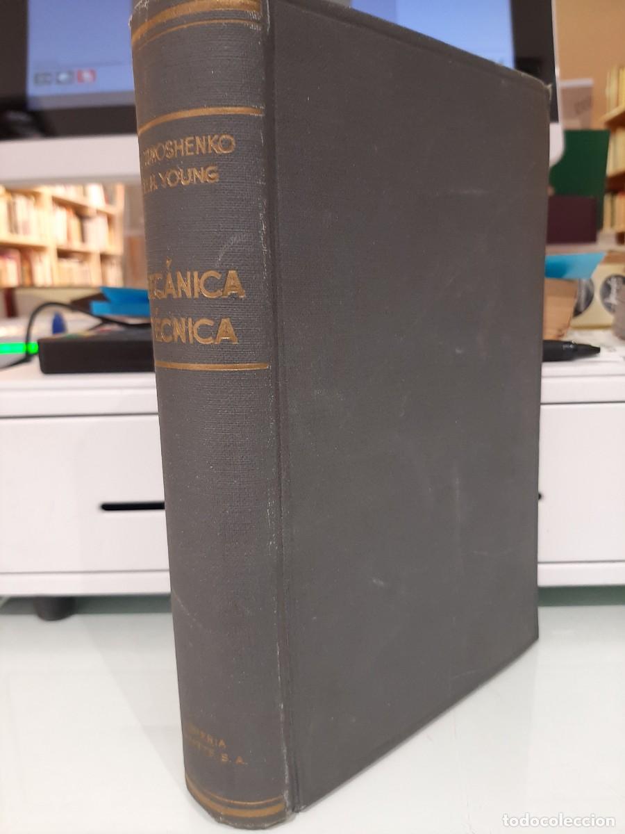Libros de segunda mano de ciencias: S. Timoshenko y D. H . Young. Mec&aacute;nica t&eacute;cnica - Foto 2
