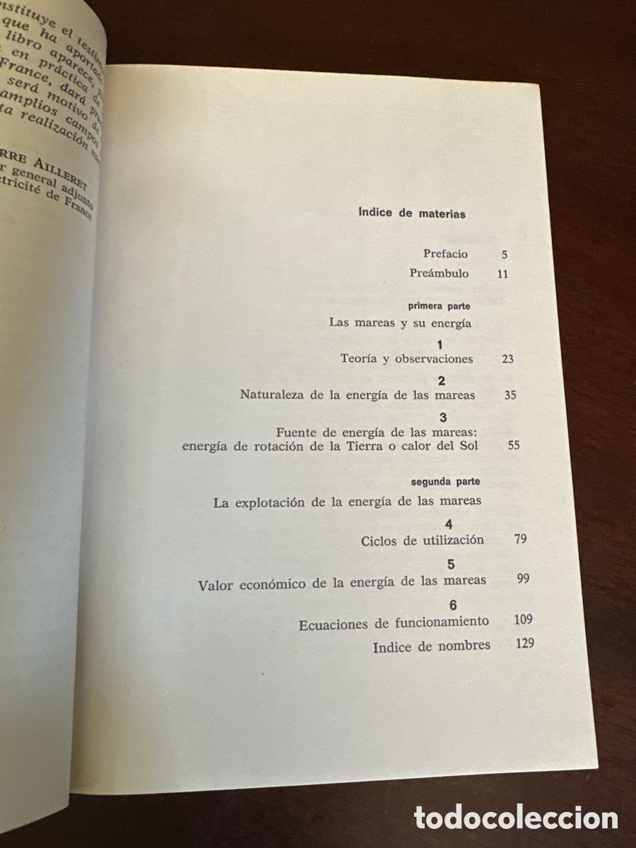Libros de segunda mano: LA ENERGIA DE LAS MAREAS (ROBERT GIBRAT) - Foto 4