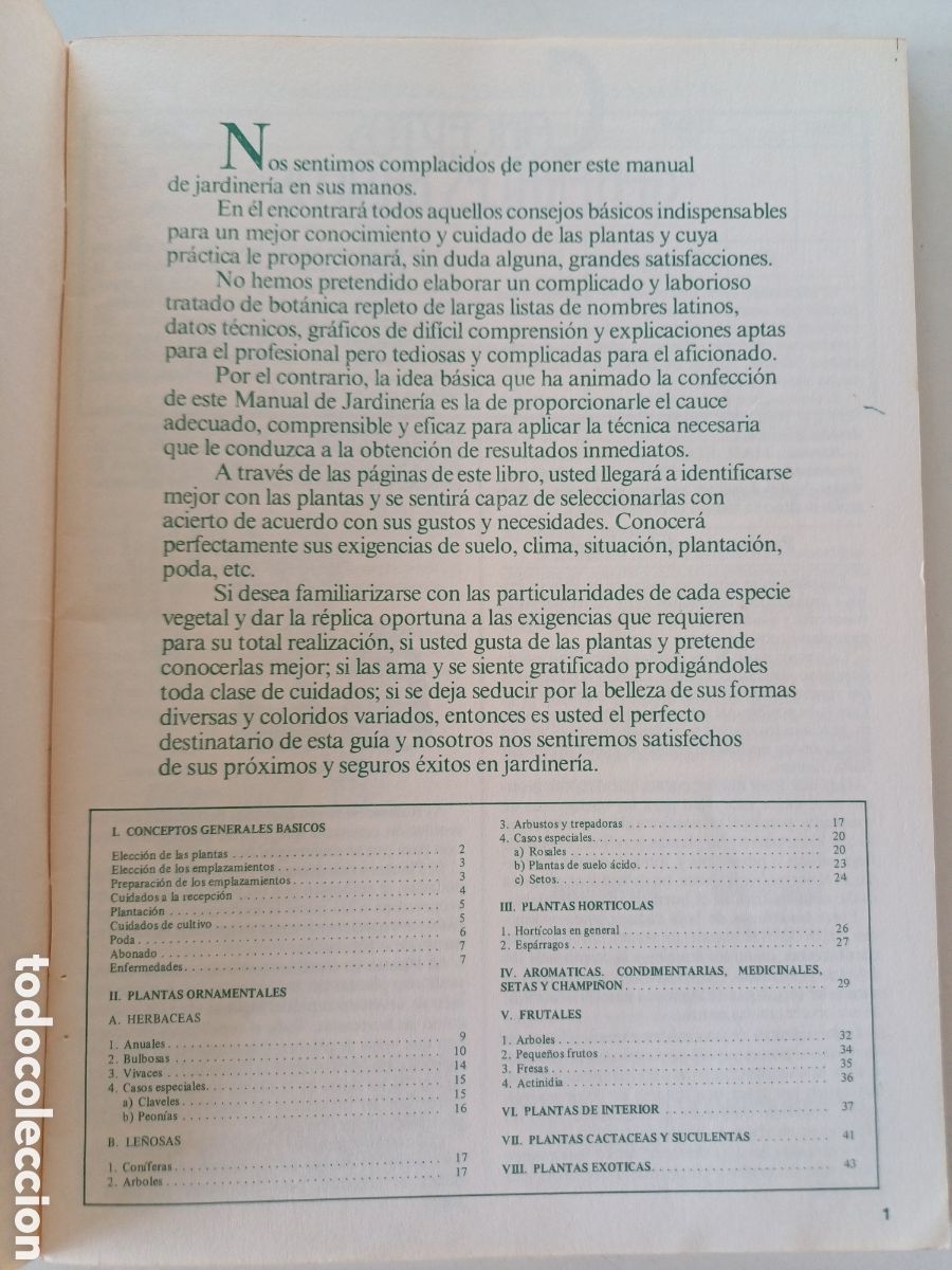 Libros de segunda mano: Manual de jardiner&iacute;a Mail Flora 1981 - Foto 2