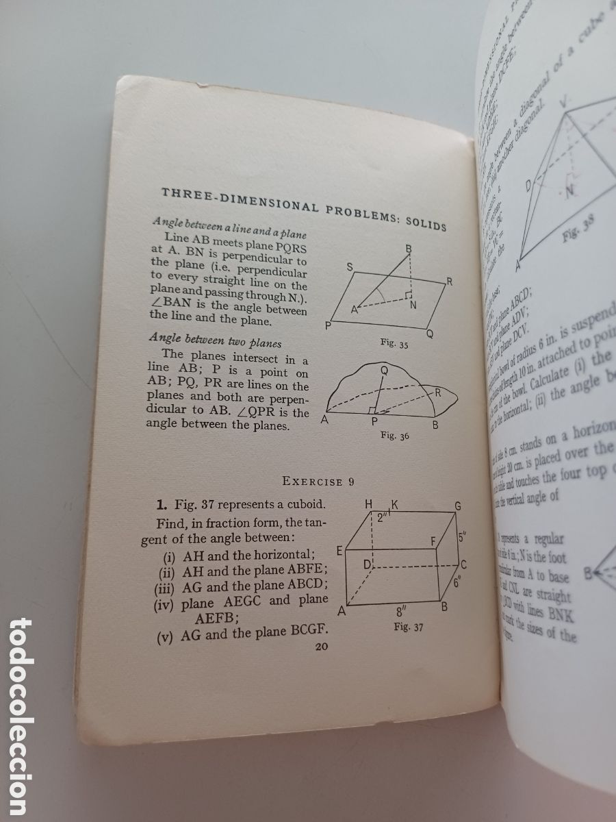 Libros de segunda mano de ciencias: Examples in trigonometry 1975 INGL&Eacute;S - Foto 5