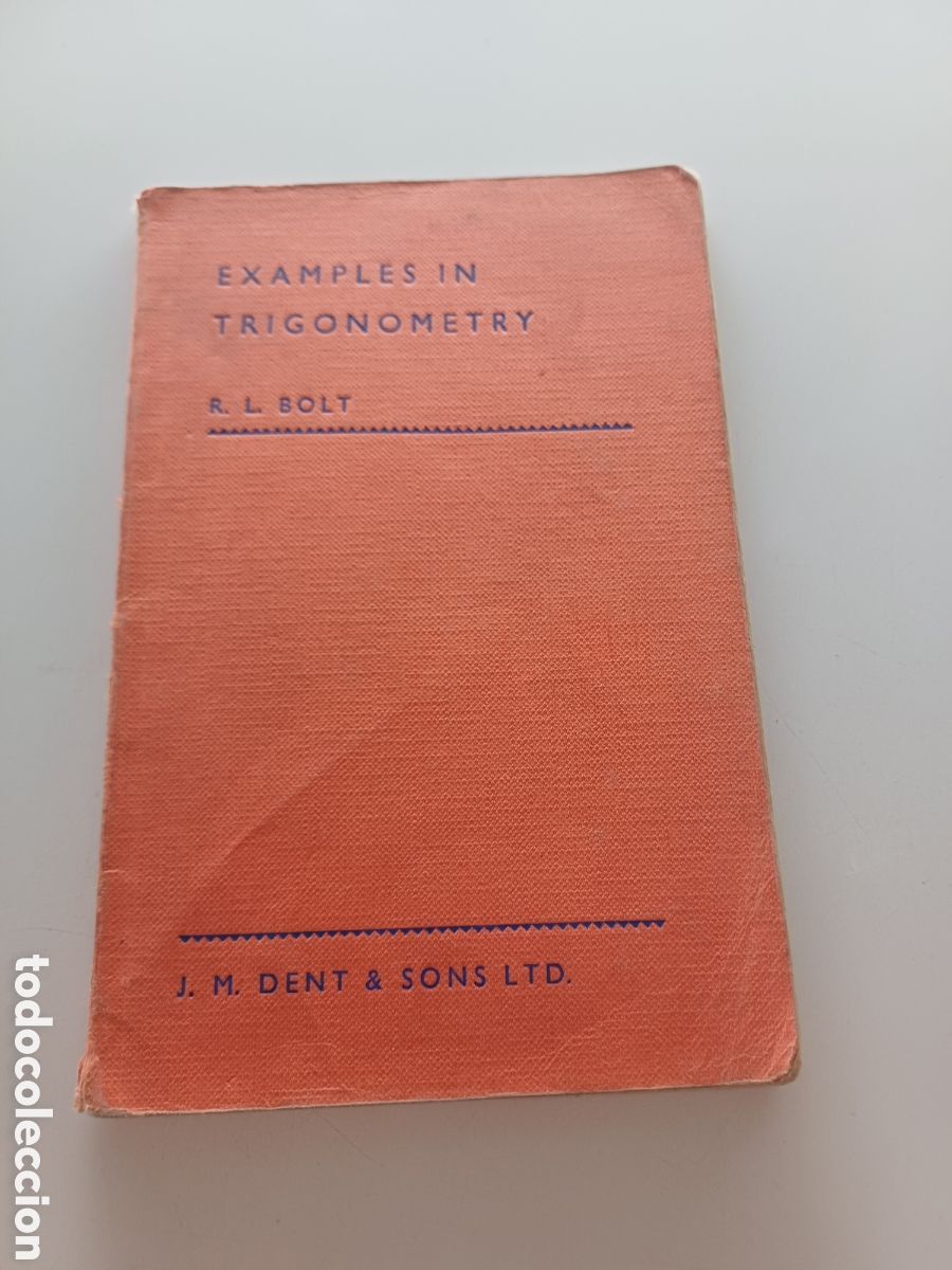 Libros de segunda mano de ciencias: Examples in trigonometry 1975 INGL&Eacute;S - Foto 1