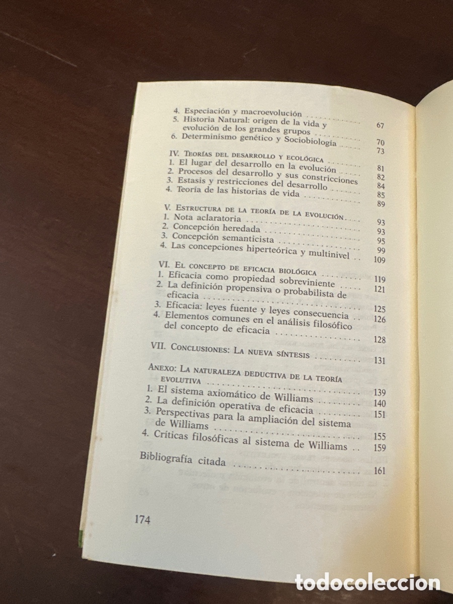 Libros de segunda mano: SOBRE LA ESTRUCTURA DE LA TEORIA DE LA EVOLUCION - ANDRES MOYA - Foto 6