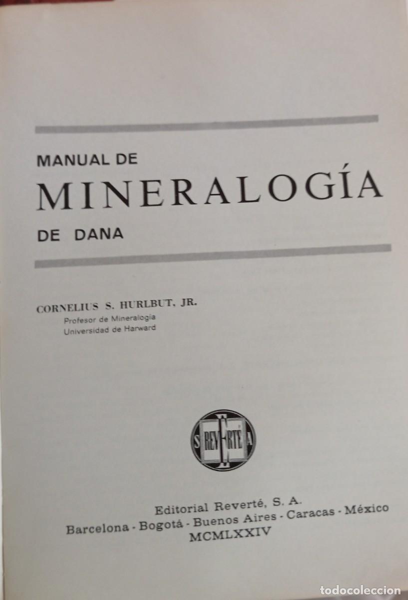 Libros de segunda mano: MANUAL DE MINERALOGIA DE DANA - Foto 2