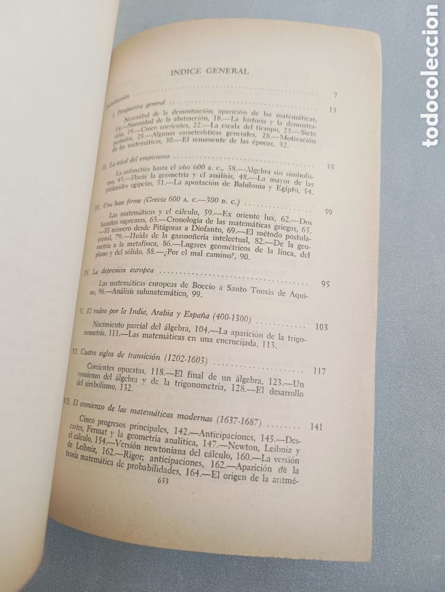 Libros de segunda mano de ciencias: HISTORIA DE LAS MATEM&Aacute;TICAS. Bell, E. T - Foto 6