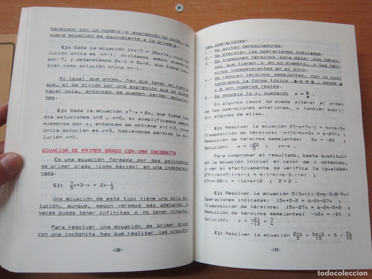 Libros de segunda mano de ciencias: Matematicas 1,2,3 de M.B. Garc&iacute;a y M.D.V. Mart&iacute;nez - Foto 3