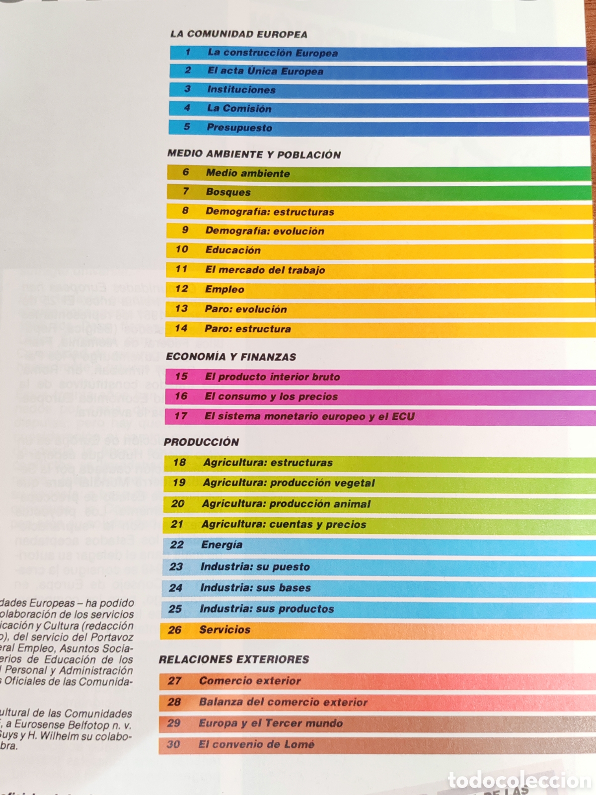Libros de segunda mano de ciencias: Europa en cifras 1988 - Foto 2