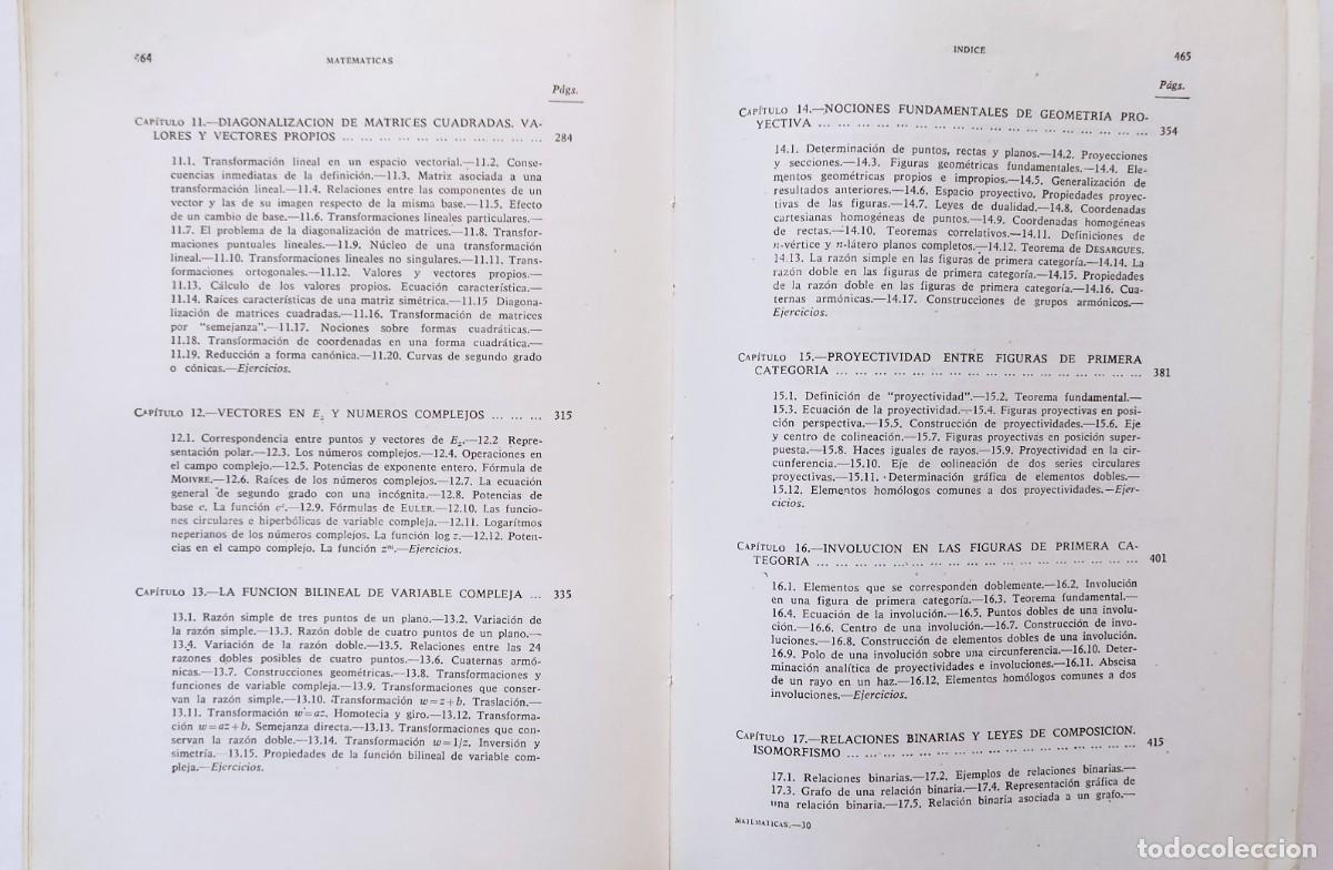 Libros de segunda mano de ciencias: MATEM&Aacute;TICAS PARA INGENIEROS Y ARQUITECTOS T&Eacute;CNICOS. 2 TOMOS. - Foto 6