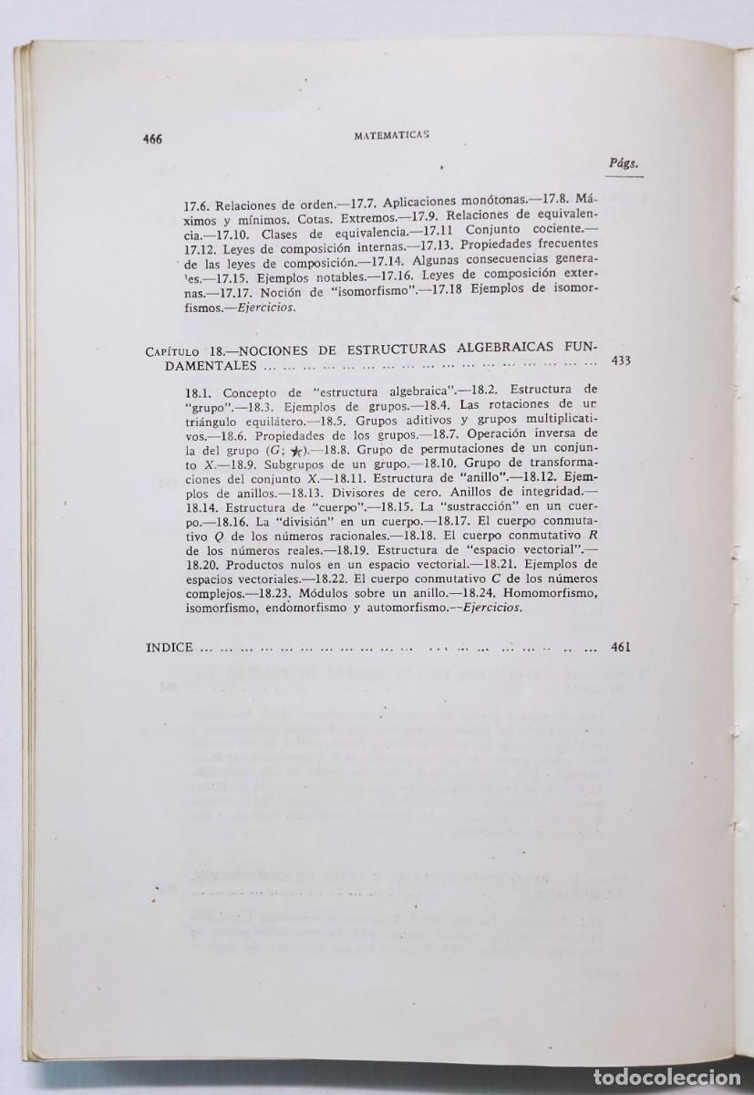 Libros de segunda mano de ciencias: MATEM&Aacute;TICAS PARA INGENIEROS Y ARQUITECTOS T&Eacute;CNICOS. 2 TOMOS. - Foto 7