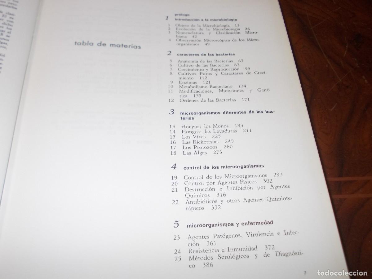 Libros de segunda mano: MIcrobiolog&iacute;a. M.J. Pelczar y R.D. Reid. Ediciones del Castillo 1.970, defecto - Foto 2