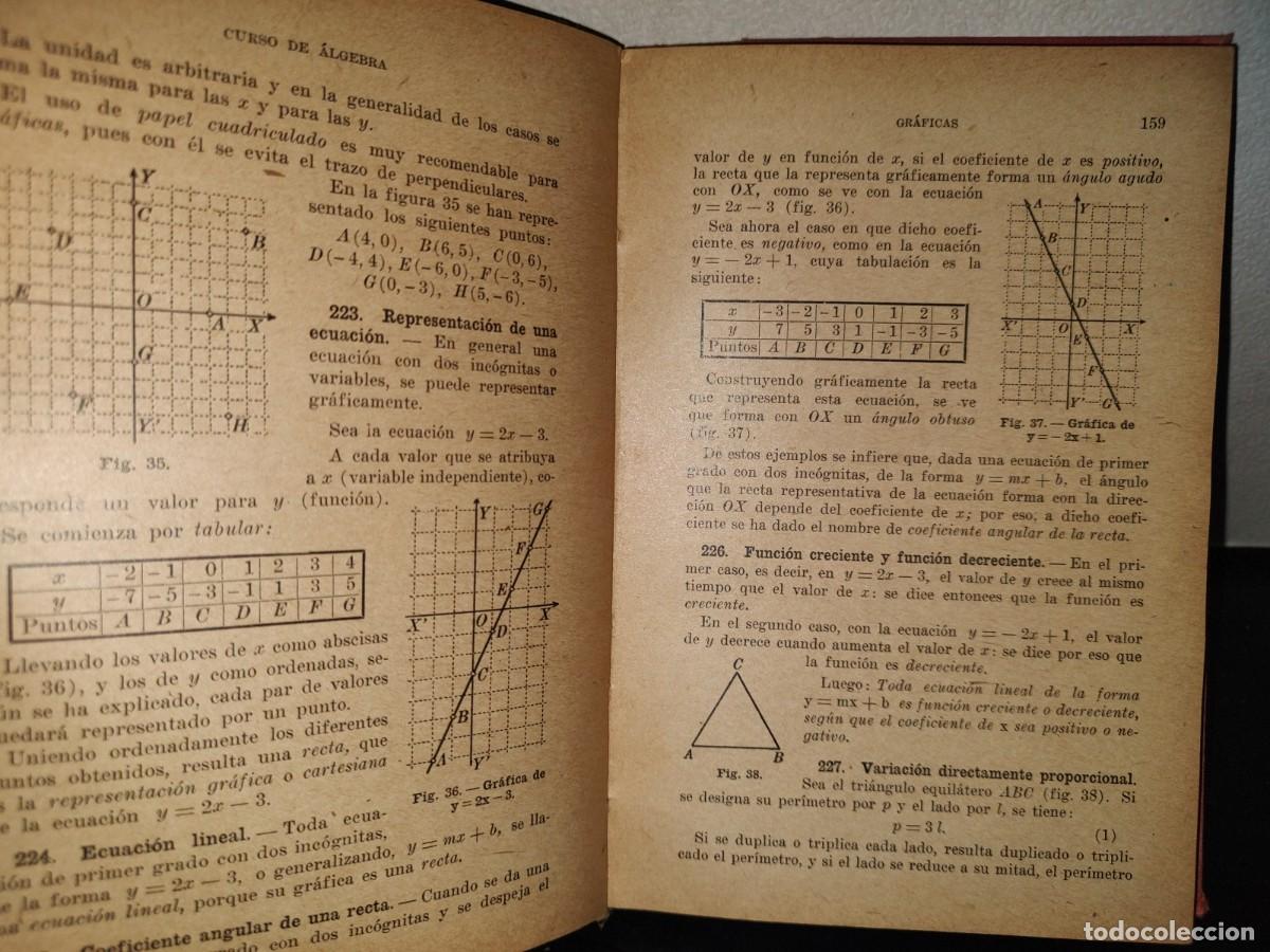 Libros de segunda mano de ciencias: 152- CURSO DE &Aacute;LGEBRA - A. ANFOSSI - EDITORIAL PROGRESO 1943 - Foto 10