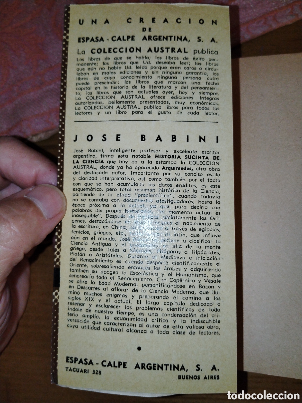 Libros de segunda mano de ciencias: Historia su cinta de la ciencia. Jos&eacute; babidi - Foto 2