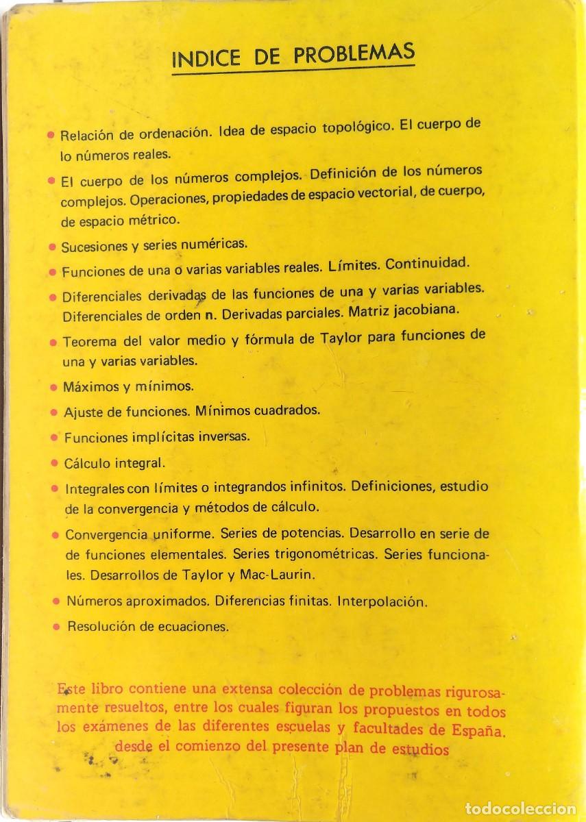 Libros de segunda mano de ciencias: R.A.E.C. - Problemas de C&aacute;lculo Infinitesimal &ndash; Tomos I y II - Foto 4
