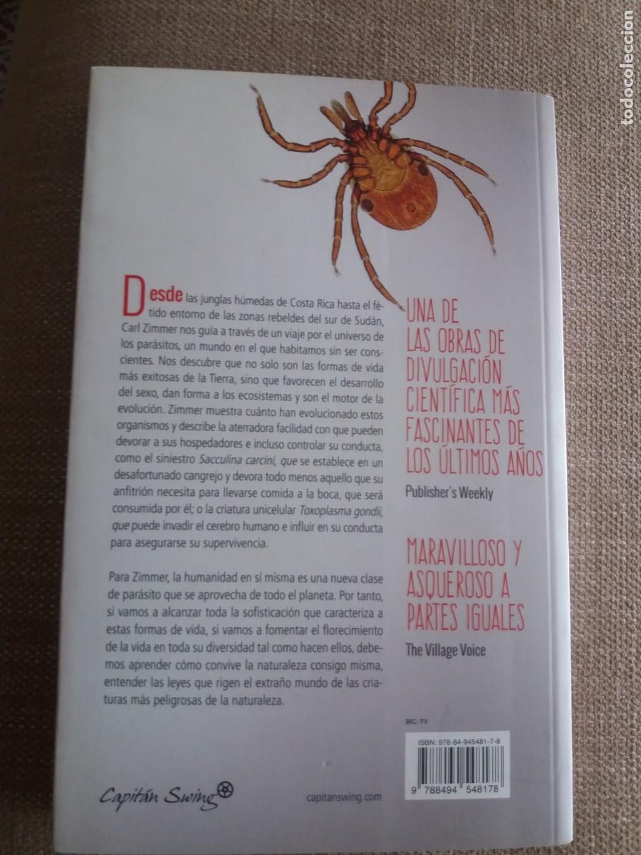 Libros de segunda mano: PAR&Aacute;SITOS. CARL ZIMMER - Foto 3